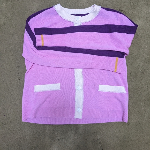 Escada Sport Snowflake Color Block Cardigan - Picture 4 of 7